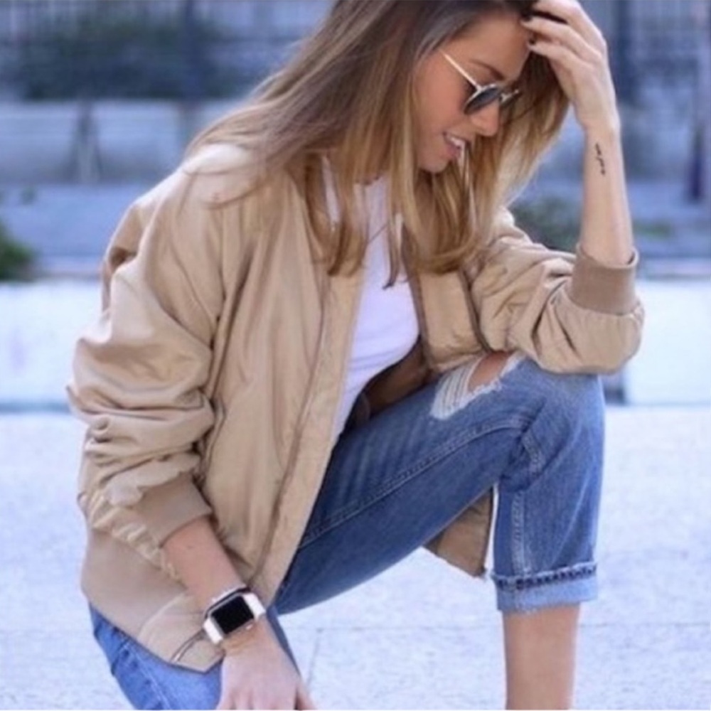 Uniqlo Women’s MA-1 Blouson Bomber Jacket - Size S
